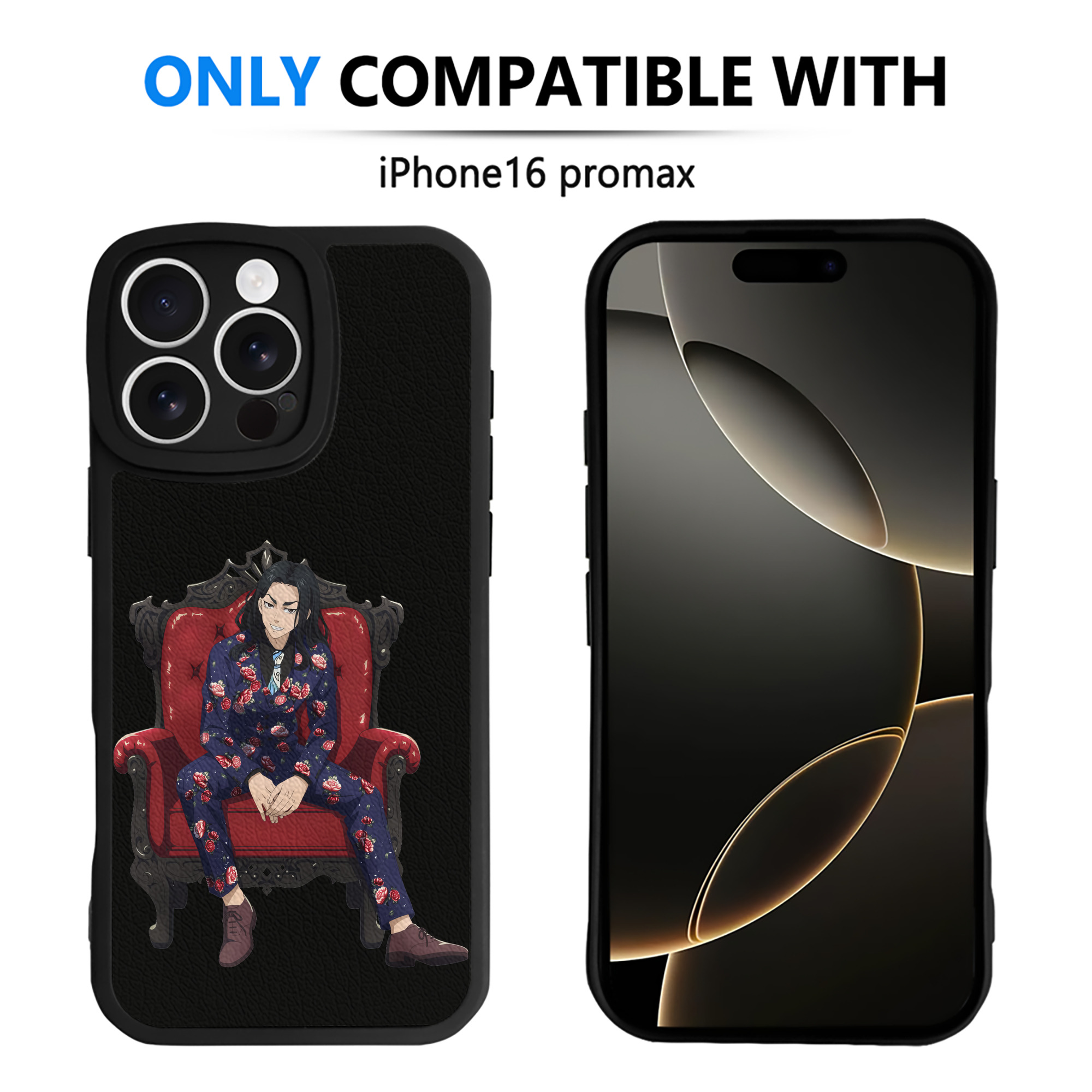 （画像用） 東京リベンジャーズ Tokyo Revengers 【iPhone 16シリーズ対応】シリコンスマホケース（レザー調） 材質：シリコン